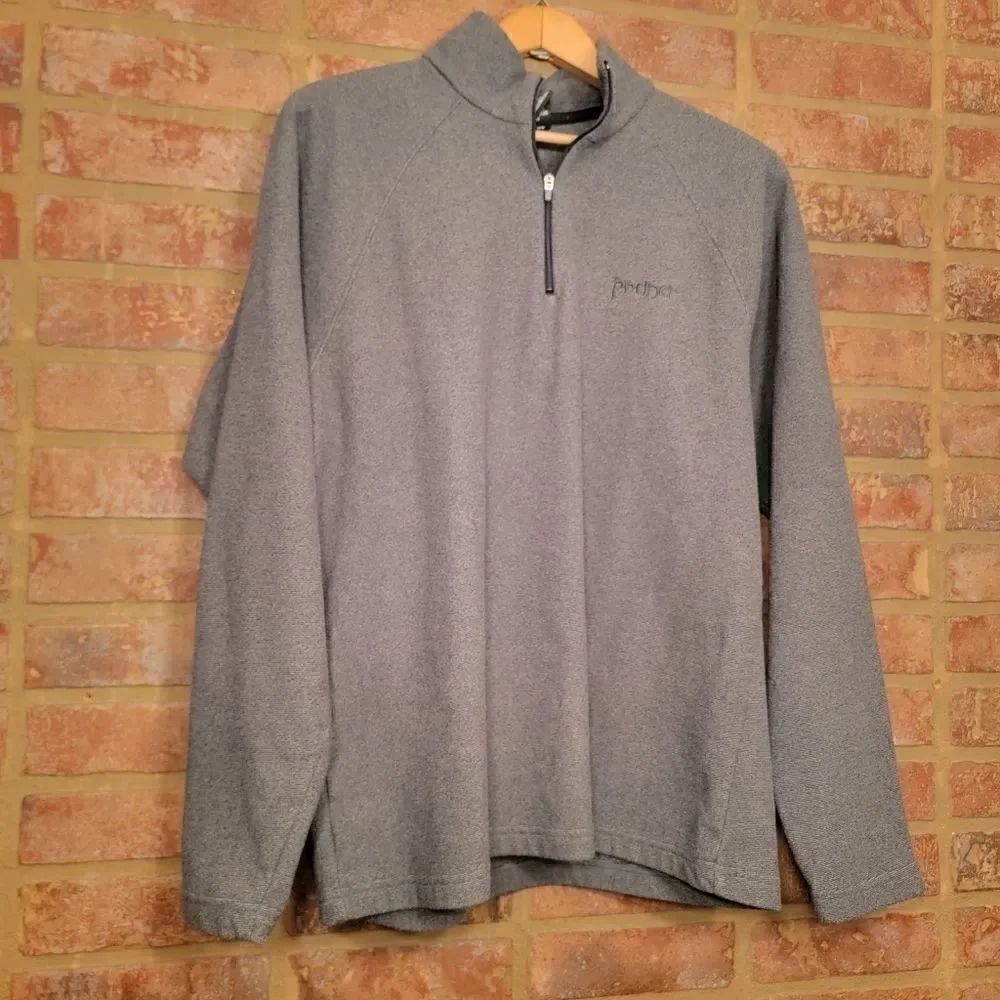 Prana Fleece Pullover Sweater 1/4 Zip Large